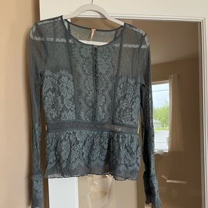 Free People Lace Top